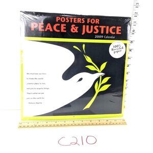 Posters For Peace & Justice 2009 Calendar 12x12 100% Recycled Paper C210